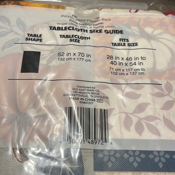 🐣Perfect Harvest Tablecloths Bundle (2) - Picture 5 of 6